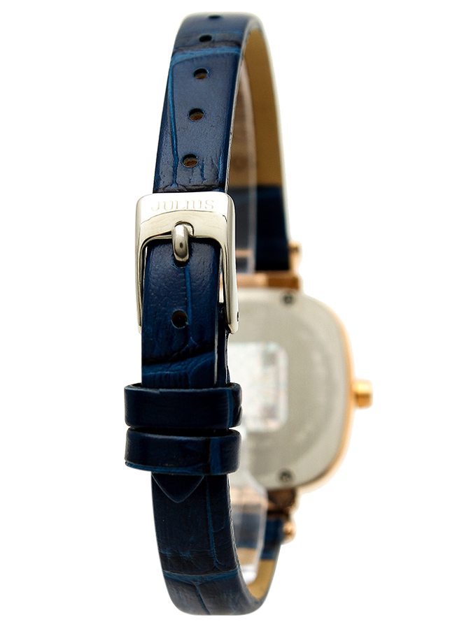Đồng Hồ Nữ Julius Dây Da JA-863 - Xanh Đen